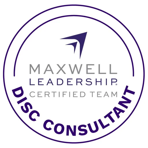 DISC Behavioral Analysis Certified Consultant badge from Maxwell Leadership